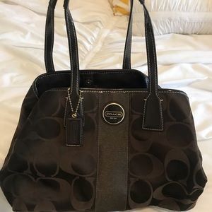 Brown coach purse